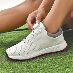 Men's Non Slip Golf Shoes with Rotating Buckle & Shock Absorption