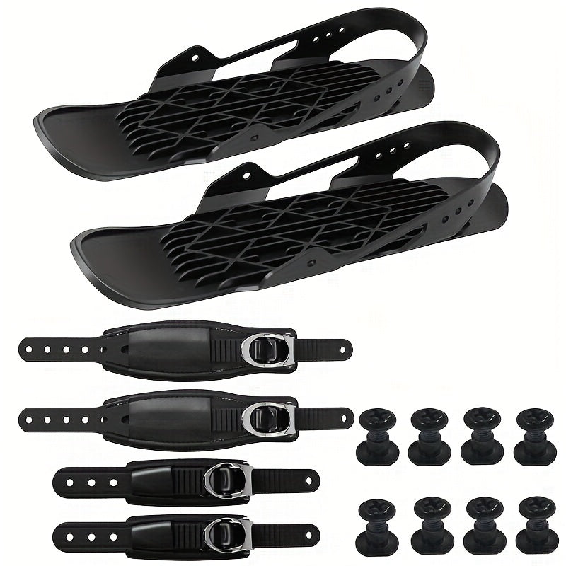 Mini Snow Shoes Mini Short Ski Skates For Snow Snowblades Adjustable Lightweight