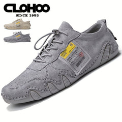 CLOHOO Men's Stitch Casual Shoes Lightweight Breathable Sneakers