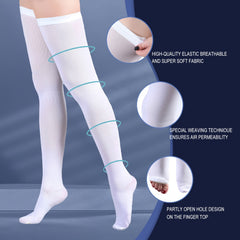 1 Pair Anti Embolism Stockings for Women Men 15 20 mmHg Compression Socks
