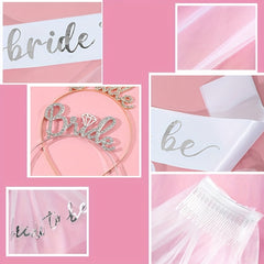 Bridal Veil Set with Crown Headpiece and Sash