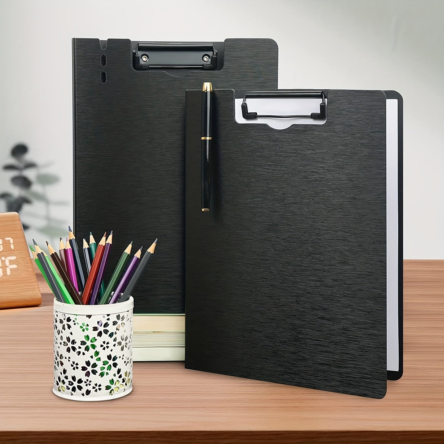 A4 Clipboard Folder Foldover Clipboards - Hard Shell File Flip Writing Pad
