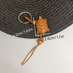Wooden Horse & Turtle Couple Keychain Resin Pendant Gift Pair For Men