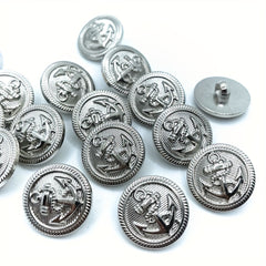 10pcs Vintage Anchor Sewing Buttons for Men's Clothing