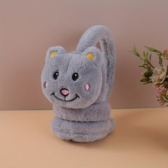 Women's Bear Earmuffs Soft Polyester Hand Washable