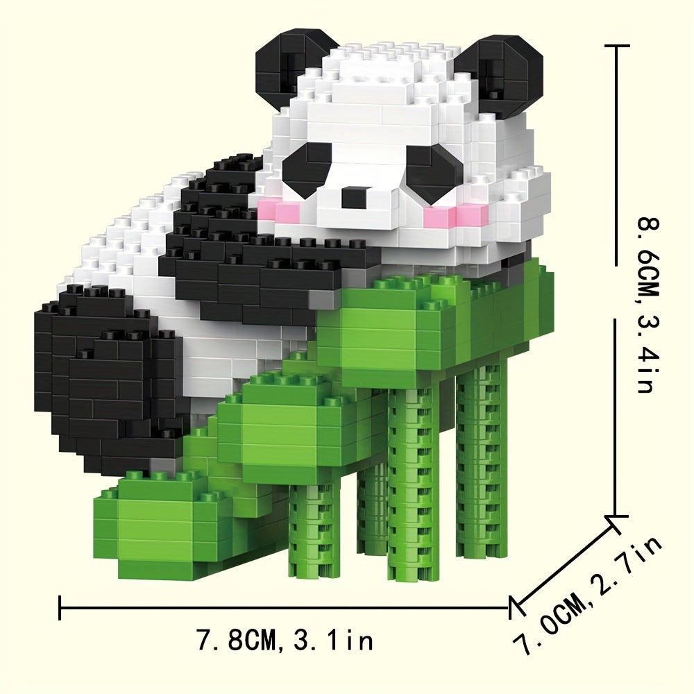 Animal Building Blocks Panda Model Assembled Building Block Toys
