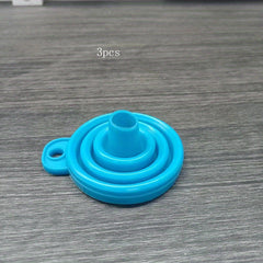 3pcs Mini Silicone Collapsible Funnels Kitchen Gadgets Accessories