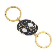 Couple Zinc Alloy Keychain Romantic Gift Anniversary Birthday Accessories Men