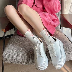5 Pairs Rabbit Print Socks Women's Mid Tube Stockings