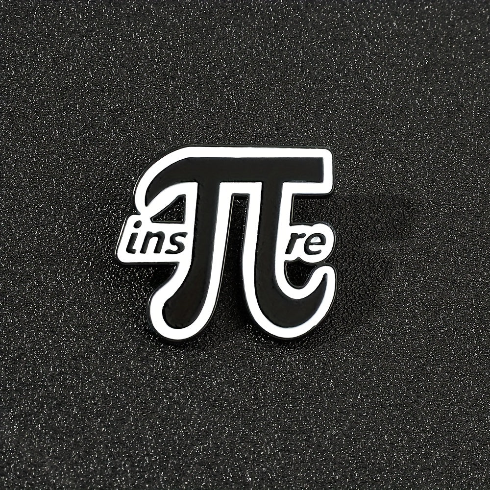Creative Letter Metal Enamel Brooch Pin For Boys Men
