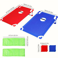 Portable Cornhole Board Game Set with Bean Bags - Beach Game Set