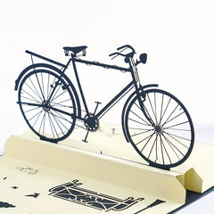 1pc Bicycle Pop up Card Bicycle Birthday Card 3D Bicycle Greeting Card Dad Card