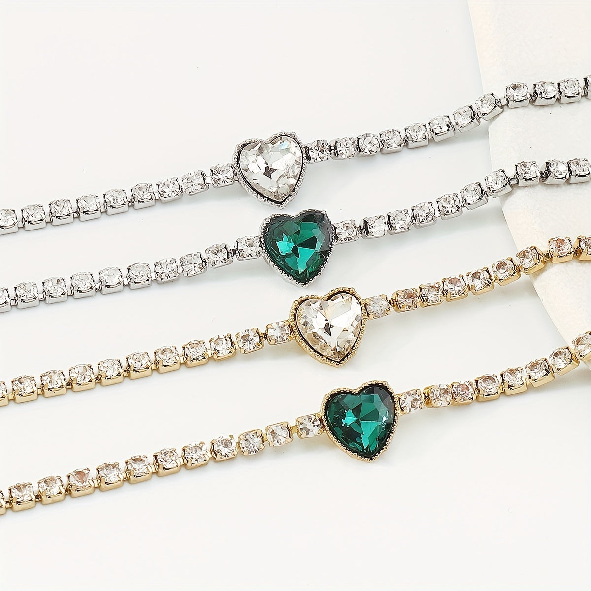 Glitter Rhinestone Love Necklace for Prom
