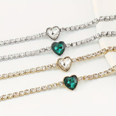 Glitter Rhinestone Love Necklace for Prom