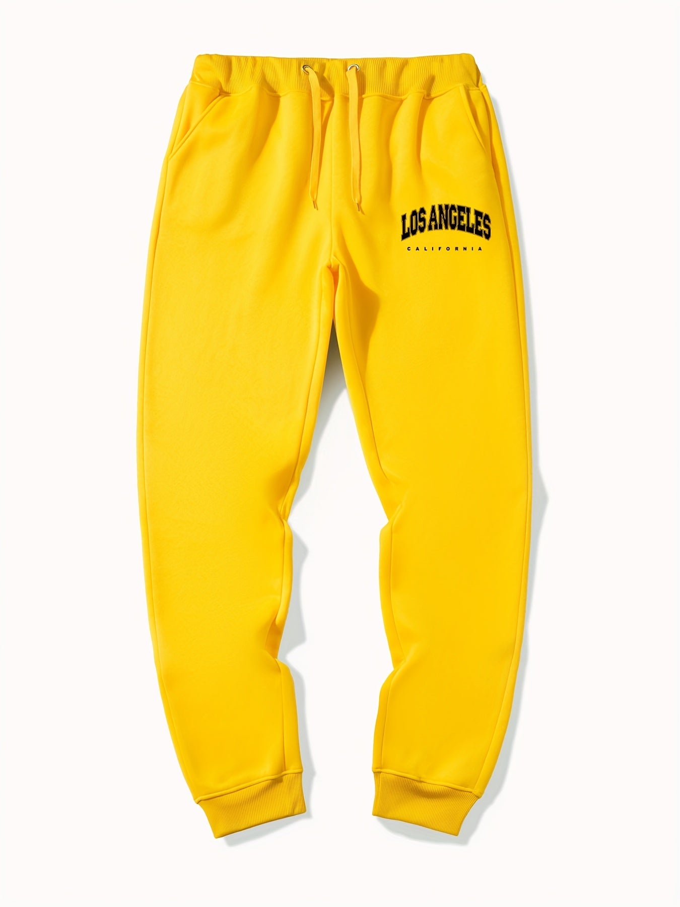 LA Casual Stretch Graphic Drawstring Joggers Men's Sweatpants