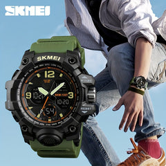 Unisex Sporty Military Digital Watch Multifunction Waterproof LED Display