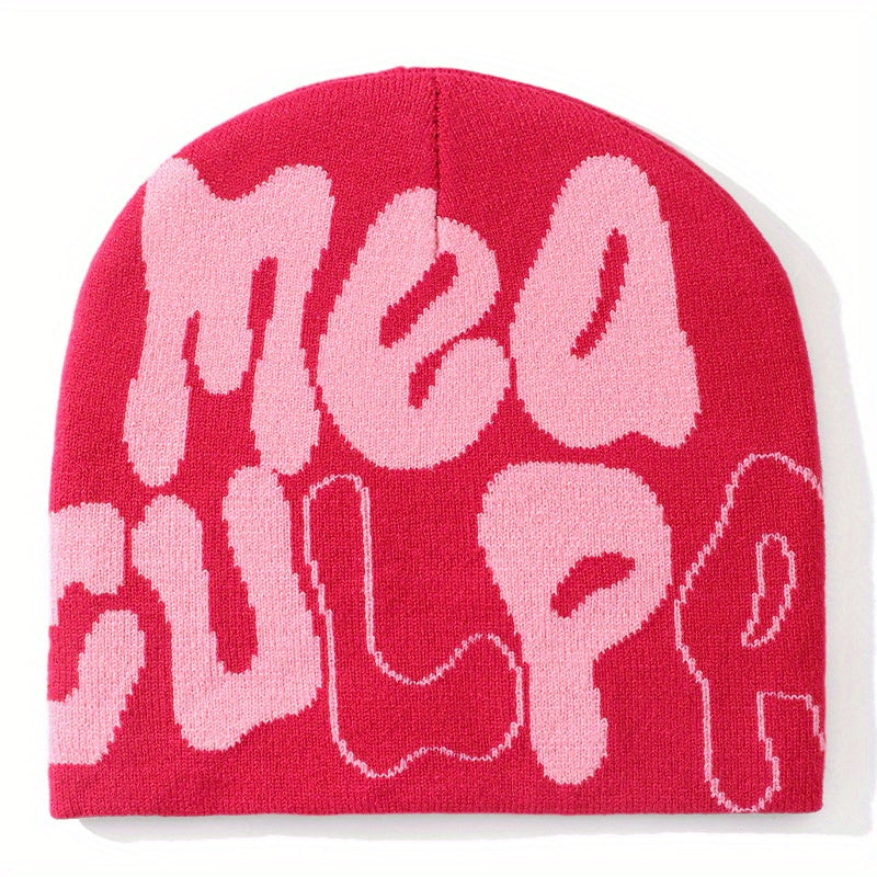 Unisex Hip Hop Knit Beanie Cap Men's Candy Y2K Thermal Hat