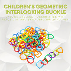 70pcs Geometric Buckle Chain Building Toys for Cognitive Development