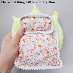 3 Fabric Dollhouse Seating Party Floral Pillows Quilts And Mats