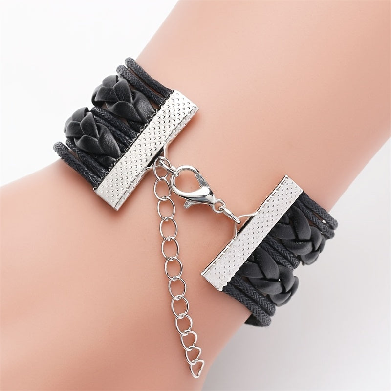 Infinity Love Horse Bracelet - Men Unisex Brown