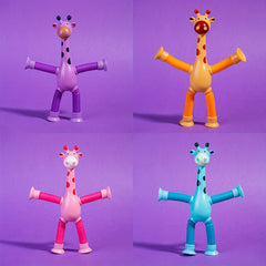 DIY Telescopic Animal Toys 4 Packs - Fun Decompression Toys for Kids