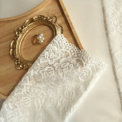 Lace Sleeves Floral Fingerless Gloves UV Protection