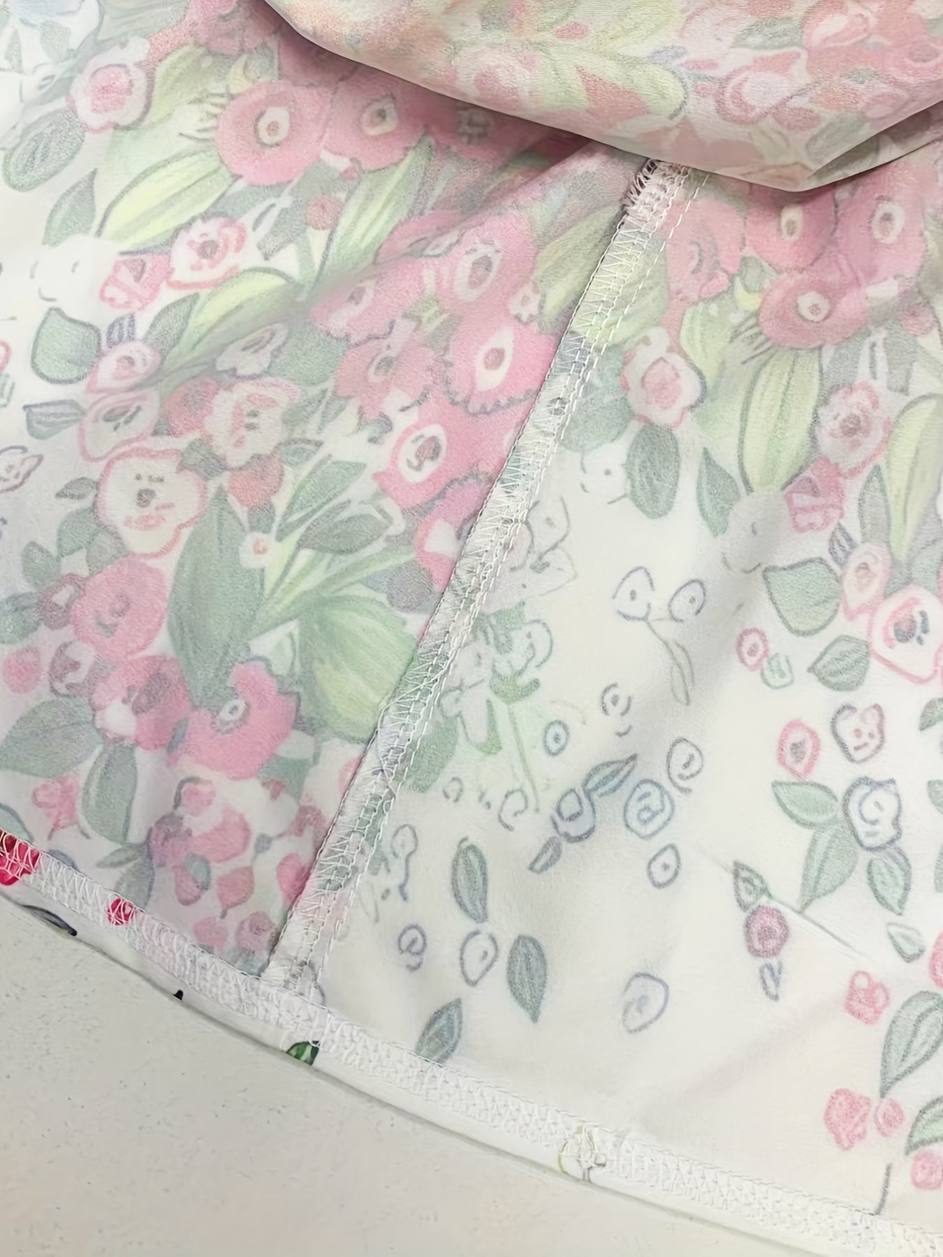  Floral Print Dress & Cardigan Set