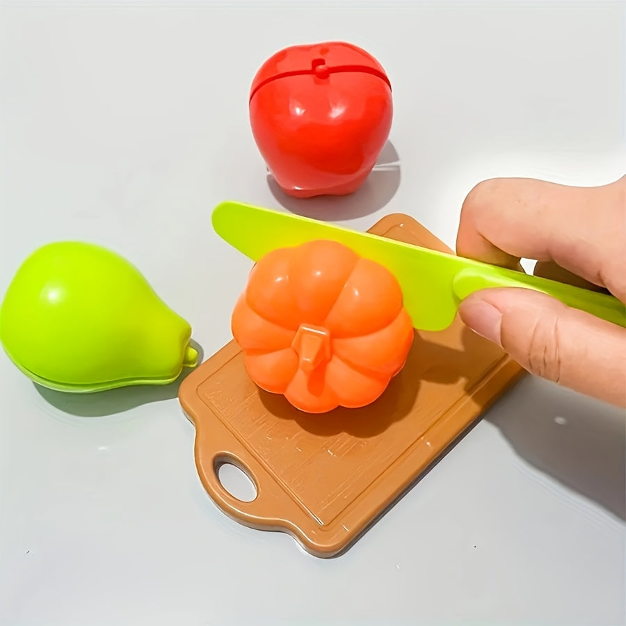 24pcs Kitchen Toys Cutting Fruit & Vegetable Toys Role Play Development Gift
