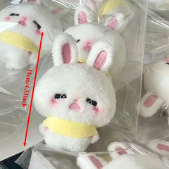 2pcs Rabbit Plush Toy Keychain Couple Gift Accessory Bag Charm