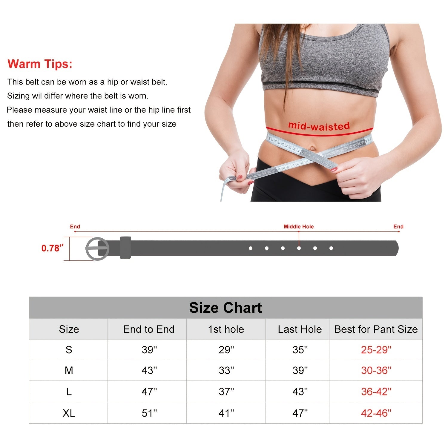 Women's O Ring Buckle Belt for Jeans Casual Formal PU Leather Belt