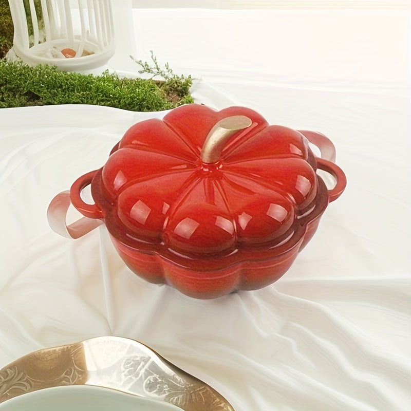 Pumpkin Enamel Pot 20 32 Cm Cast Iron Dutch Oven Casserole
