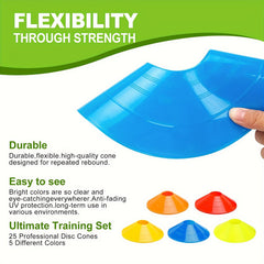 5pcs Soccer Training Cones For Football Basketball Agility Cones