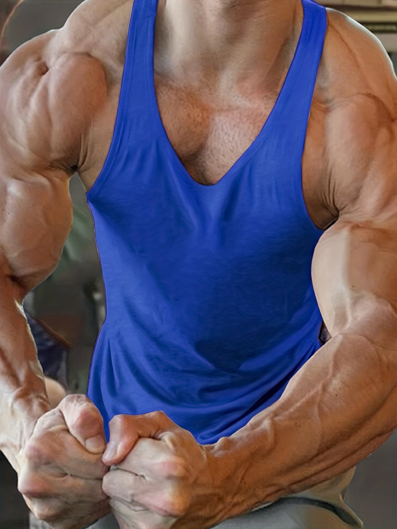 Men's Gym Tank Top Cotton Bodybuilding Muscle Singlet