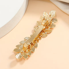 Metal Hair Clip Leaves Shape Side Clip Non slip French Barrette