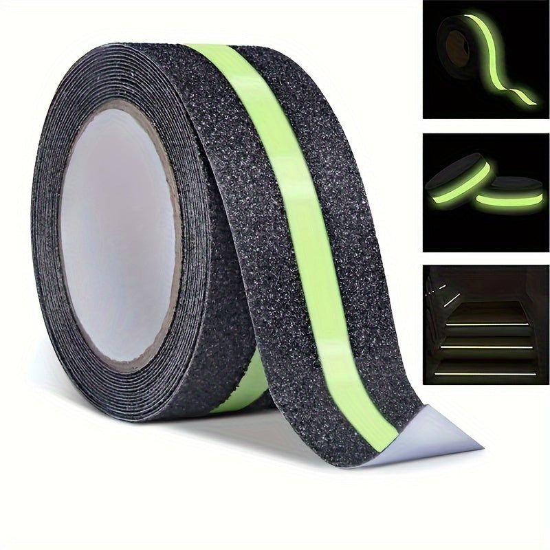 10M Anti Slip Traction Tape Green Stripe Adhesive Stair Tread Step