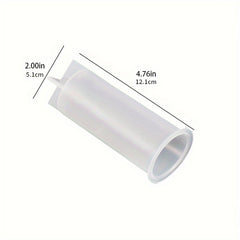 3D Cylindrical Candle Silicone Mold DIY Resin Plaster Candle Making Kit