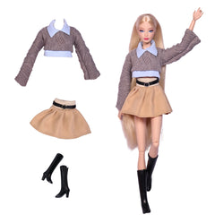 Doll Clothes Set with Party Skirt and Accessories