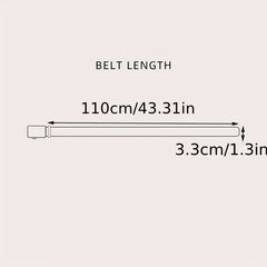 Skull Belt Buckle Casual Leather Belt Men