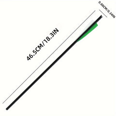 12pcs 18 inch Carbon Fiber Shield Feather Bowfishing Accessory