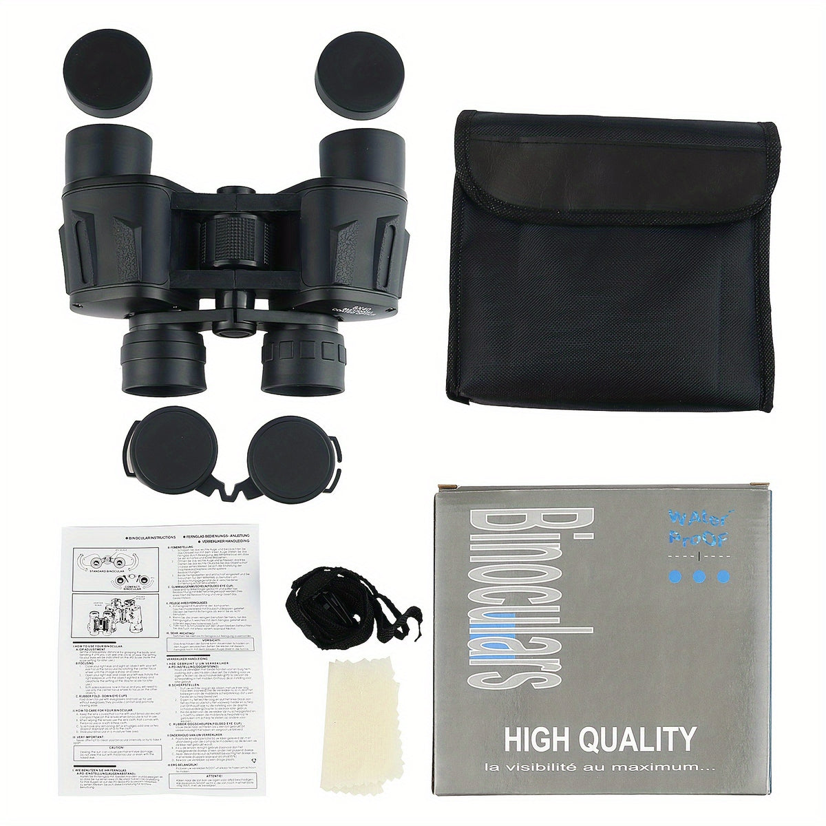 8x40 HD Binoculars for Travel Camping Hiking Concerts