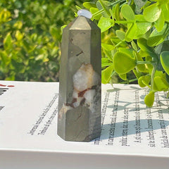 Natural Crystal Pyrite Healing Point Wand Home Decoration