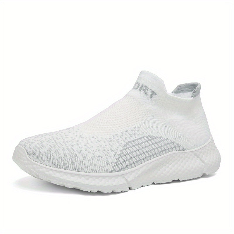 Men's Knitted Slip On Casual Shoes Breathable Lightweight Sock Shoes