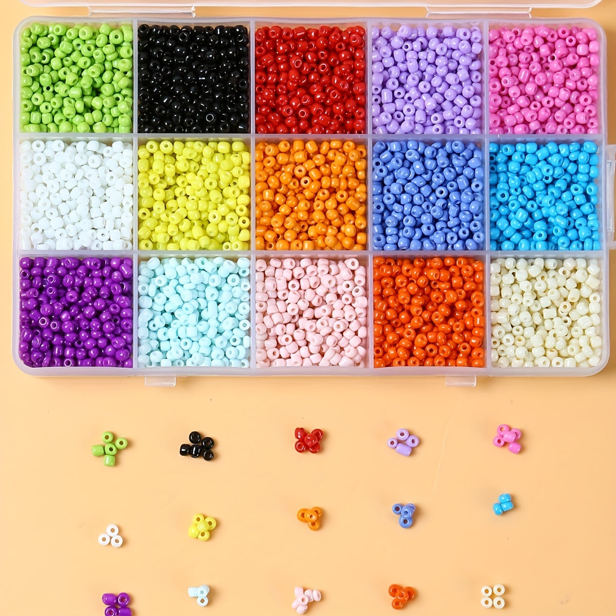 30g Rainbow Opaque Seed Beads 3mm for Jewelry Making