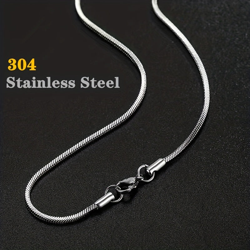 304 Stainless Steel Round Snake Chain Electroplated Golden Snake Bone Chain