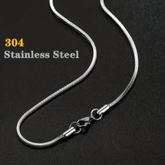 304 Stainless Steel Round Snake Chain Electroplated Golden Snake Bone Chain