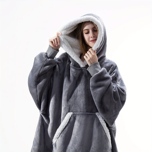 Oversized Wearable Blanket Hoodie for Women and Men
