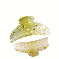 Colorful Rhinestone Jelly Hair Claw