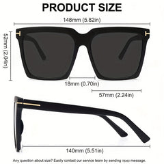 Men Square Frame Sunglasses UV Protection Summer Sunglasses