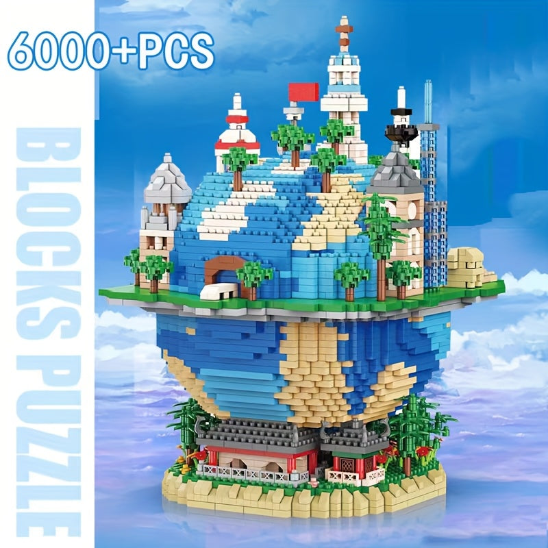 Global Village Micro Diamond Building Block Ornament