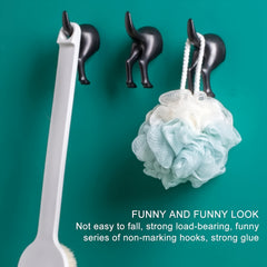 Dog Tail Wall Hook Set Office Coat Towel Key Decoration